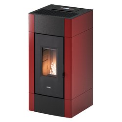 Stufa pellet 8,5kW CRISTAL 9 T1 Bordeaux 5 stelle Classe A+ 7025034