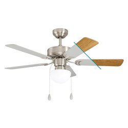 Ventilatore soffitto con luce CADIZ Nickel 35074 (106,6x46,1cm)