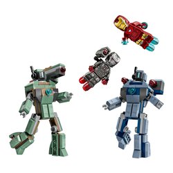 Image of Iron Man e War Machine contro i droni di Hammer ( 204 pz ) MARVEL SUPER HEROES 7a+ 76320 cod094