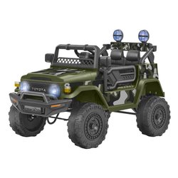Auto elettrica Toyota Fj Cruiser 12V Litio RC ESPIDKO Verde militare 42954