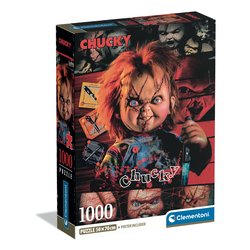 Puzzle 1000 pz Chucky con poster incluso 18a+ (50x70cm) 37099