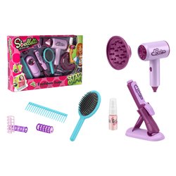 Set parrucchiera Piastra, Phon con luci e accessori SBELLETTI 42944