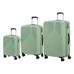 Set trolley rigidi 3 pz tg. S/M/L NITELINE Quiet Green