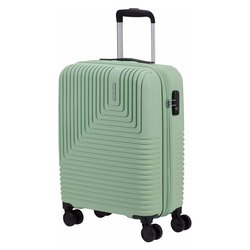 Trolley cabina rigido tg. S (35Lt) 4 ruote (40x20x55cm) NITELINE Quiet Green 150693 A362
