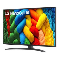 Tv 43" ( LED ) WebOS SERIE NANO81 AI Charcoal black 43NANO81A6A API