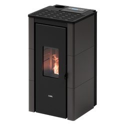 Image of Stufa pellet 7kW CRISTAL 7 UP T2 Antracite 5 stelle Classe A+ 7025041 cod094