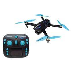 Drone Starbrush Cam 8 funzioni RC 2,4 GHz  (17x19,5cm) RADIOFLY Nero e Azzurro 40037