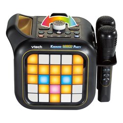 Karaoke Light Party Bluetooth 2 microfoni WiFi Nero 581707