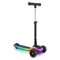 Monopattino bimbi 3 Ruote con luci led (max50Kg) RACKET Black KRRAKE00BLK0000