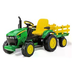 Trattore elettrico Ground Force 12V 8 Ah Lithium (169x63cm) JOHN DEERE Verde e Giallo IGOR0047