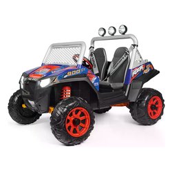 Auto elettrica Polaris RZR 900 XP 24V 8Ah Lithium (127x90cm) Nero e Blu IG0D0554