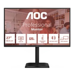 Monitor 27" ( IPS 2560x1440 QHD 120Hz ) Pivot Black Q27E4CV