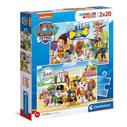 Puzzle 2x20 pz Super Color 36m+ (27x18,5cm) PAW PATROL 24779