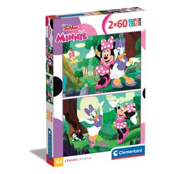 Puzzle 2x60 pz Super Color 4a+ (27x18,5cm) DISNEY MINNIE 24815