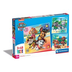 Puzzle 3x48 pz Super Color 5a+ (21x20,5cm) PAW PATROL 25301