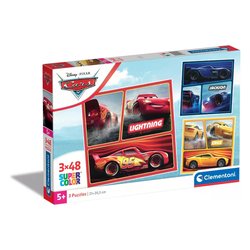 Puzzle 3x48 pz Super Color 5a+ (21x20,5cm) DISNEY CARS 25305