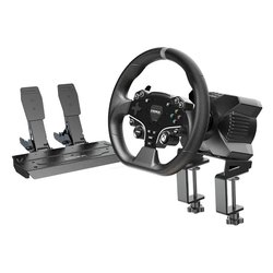 Volante e pedaliera simulatore guida R3 Racing Wheel & Pedals Bundle Black RS053
