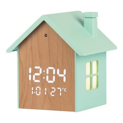 Sveglia Wooden Case Green JD 9540A