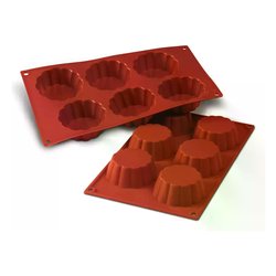 Stampo Silicone Pasticceria 6P briochette (7,9cm) 30 034 00 0060