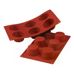 Stampo muffin silicone 6P medium (6,9cm) 30 023 00 0060