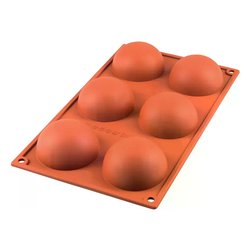Stampo Silicone Pasticceria 6P Half Sphere (7cm) 30 002 00 0060