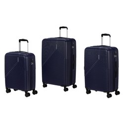 Set trolley rigidi 3 pz tg. S/M/L NITELINE Blu
