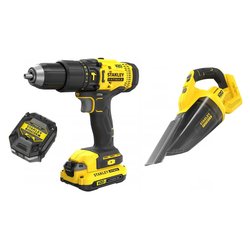 Trapano percussione (18V - 1 batteria - 2Ah) set con miniaspirapolvere FATMAX SFMCK219D1