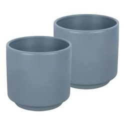 Set tazzine campeggio antislip 2 pz (5,5x5,5cm) melamina DOLOMIT Denim 0830031C C28