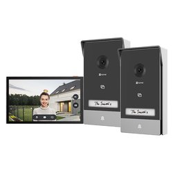 Citofono Video Doorphone HP7 2 Entry Kit Gray e Black CS HP7 R110 2W2TFC