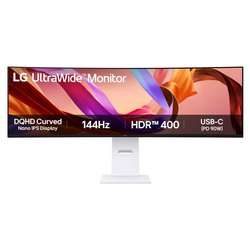 Monitor 49" ( IPS 5120x1440 DQHD 144Hz ) ULTRAWIDE Curvo White 49U950A W