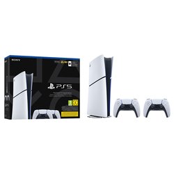 Console videogioco PLAYSTATION 5 Digital Edition Bundle 2 DualSense 825GB White 1000050120