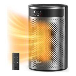 Termoventilatore 1500W ATOM 416 Black e Grey DR HSH030