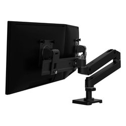 Supporto monitor TV scrivania ( 8 Kg ) VESA 100 x 100 LX PRO SERIES Desk Mount Dual Direct Arm Black 45 684 292