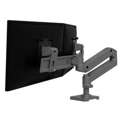 Supporto monitor TV scrivania ( 8 Kg ) VESA 100 x 100 LX PRO SERIES Desk Mount Dual Direct Arm Grey 45 684 293
