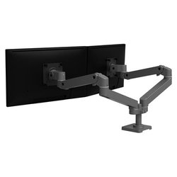 Supporto monitor TV scrivania ( 20 Kg ) VESA 100 x 100 LX PRO SERIES Dual Side-by-Side Arm Grey 45 686 293