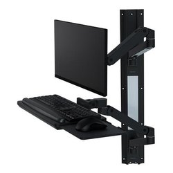 Supporto monitor TV parete ( 10 Kg ) VESA 100 x 100 LX PRO SERIES Wall Mounted Workstation Black 45 696 292