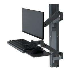Supporto monitor TV parete ( 10 Kg ) VESA 100 x 100 LX PRO SERIES Wall Mounted Workstation Grey 45 696 293