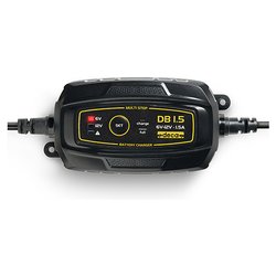 Caricabatterie auto-moto automatico mantenitore carica 6/12 V (per Pb WET, AGM, EFB, MF, 6-35 Ah ) DB 1.5 elettronico 311500