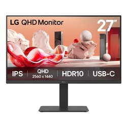 Monitor 27" ( IPS 2560x1440 QHD 100Hz ) BUSINESS Pivot Black 27BA65QB B AEU