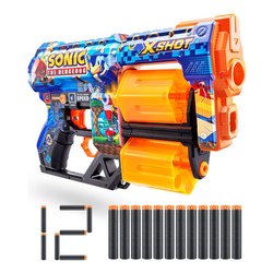 Pistola blaster Skins Dread Sonic con 12 colpi XSHOT ZUR36583