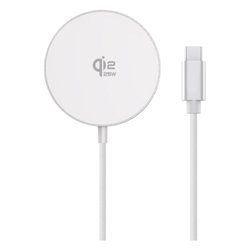 Caricabatterie MAG PAD Wireless Charging Qi2 White 25W WIRPADMAGQI25W
