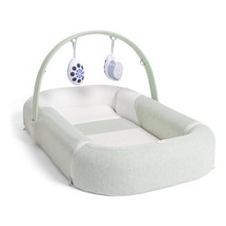 Riduttore lettino 4 in 1 con barra gioco (81x49x12cm) MUMMY POD Olive 04087176160000