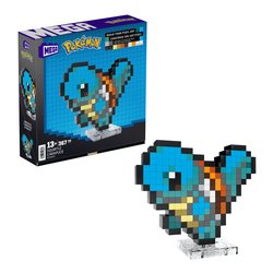 Pixel Art Squirtle con base ( 367 pz ) POKÉMON 13a+ HTH77