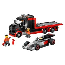 Display Truck con auto da corsa Audi F1 ( 508 pz ) CITY FORMULA1 7a+ 60493