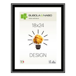 Cornice legno (18x24cm) DESIGN FRANK Nero lucido 12 NE 06