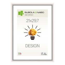 Cornice legno (21x29,7cm) DESIGN FRANK Bianco lucido 12 BI MA4