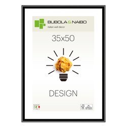 Cornice legno (35x50cm) DESIGN FRANK Nero lucido 12 NE 16