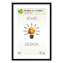 Cornice legno (30x45cm) DESIGN FRANK Nero lucido 12 NE 13