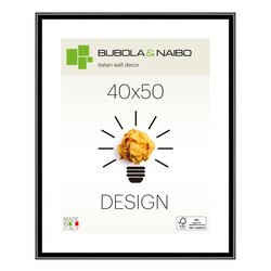 Cornice legno (40x50cm) DESIGN FRANK Nero lucido 12 NE 17