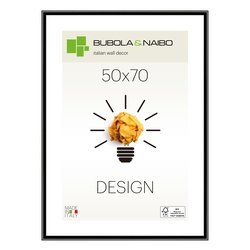 Cornice legno (50x70cm) DESIGN FRANK Nero lucido 12 NE 21